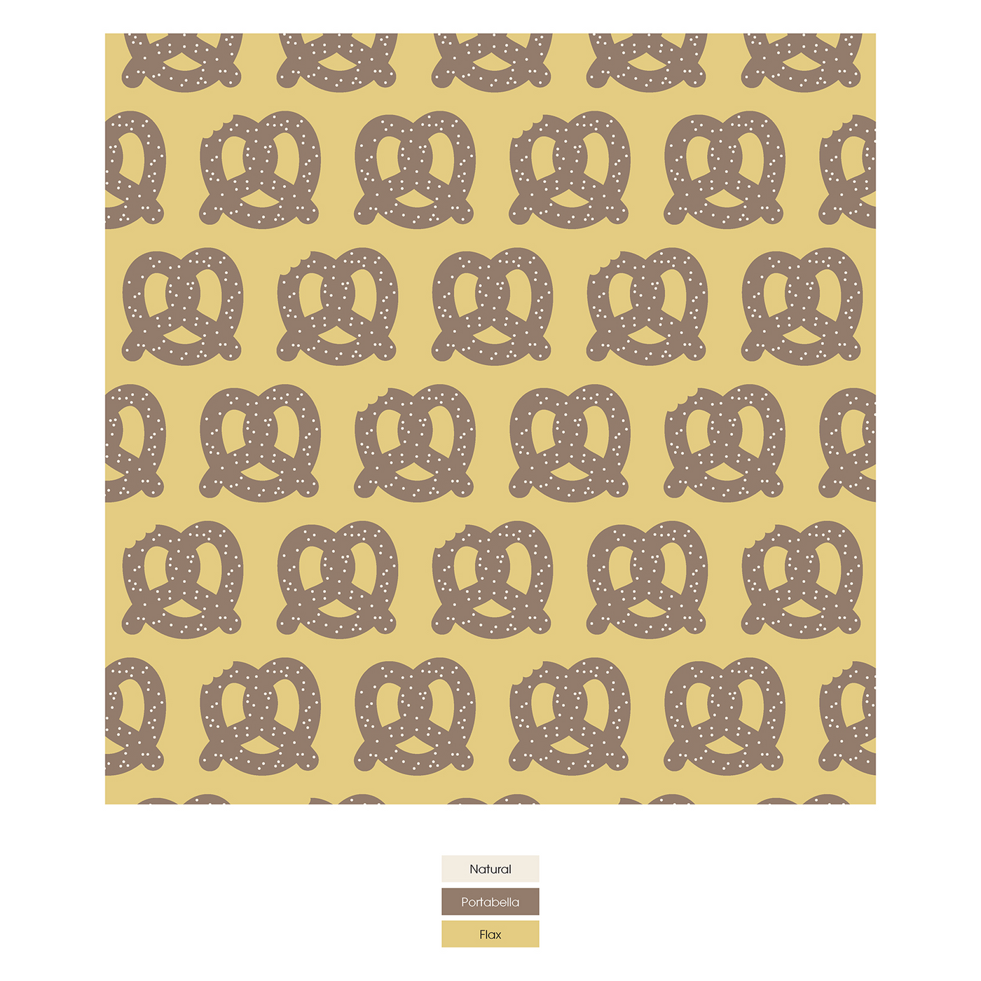 Kickee Pants Men's Print Boxer Briefs: Flax Giant Pretzel