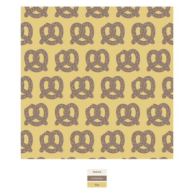 Kickee Pants Men's Print Boxer Briefs: Flax Giant Pretzel