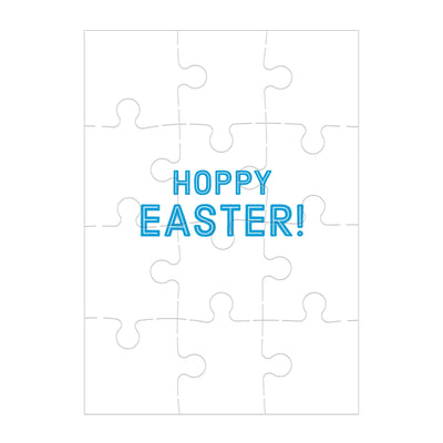 Mudpuppy: Hoppy Easter! Greeting Card Puzzle