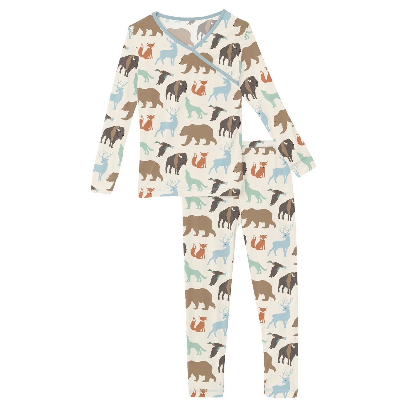 Kickee Pants Kimono Pajama Set: National Wildlife Federation