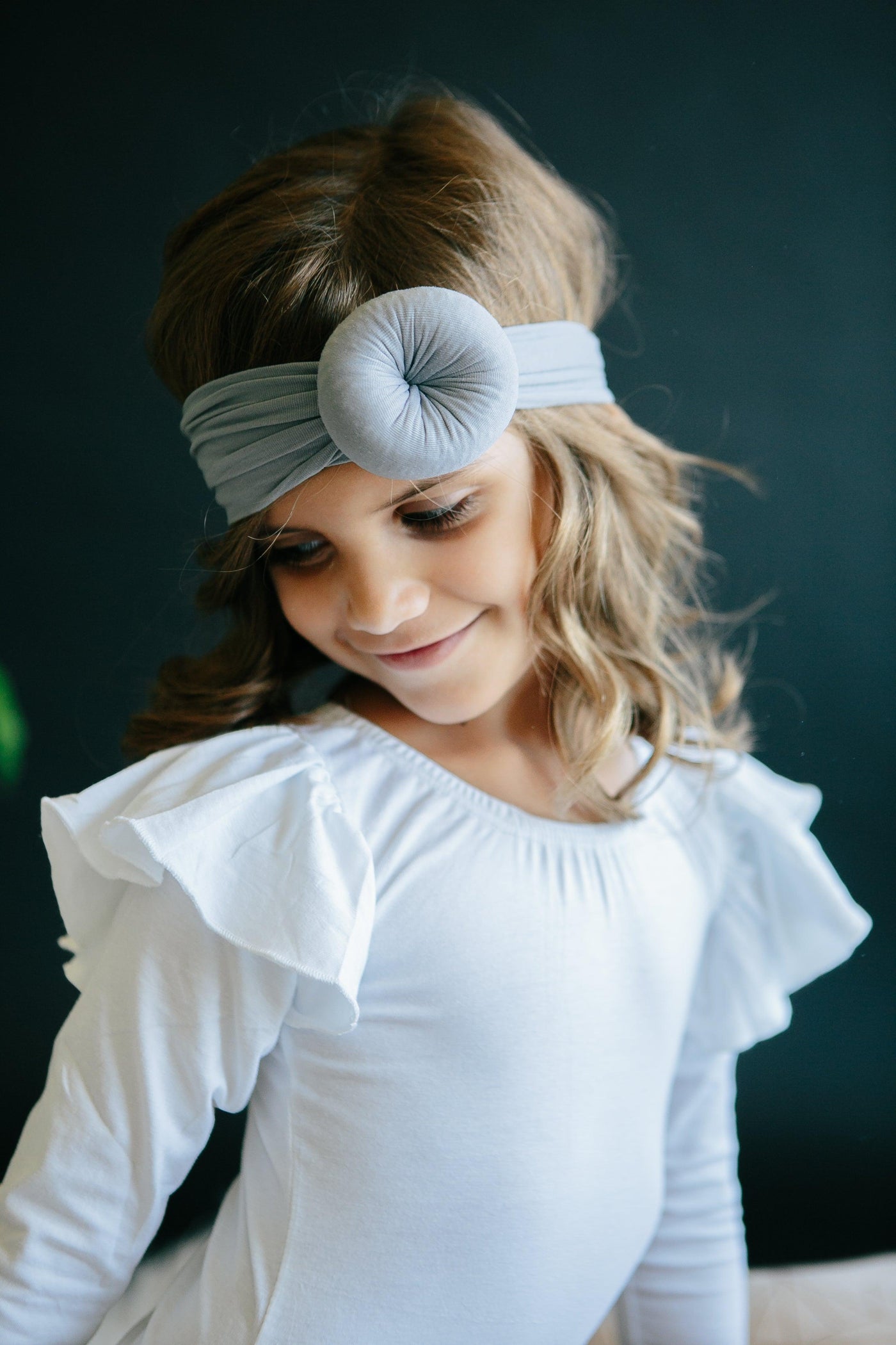 Mila & Rose:  White L/S Flutter Sleeve Leotard SHIPS SEPARATELY