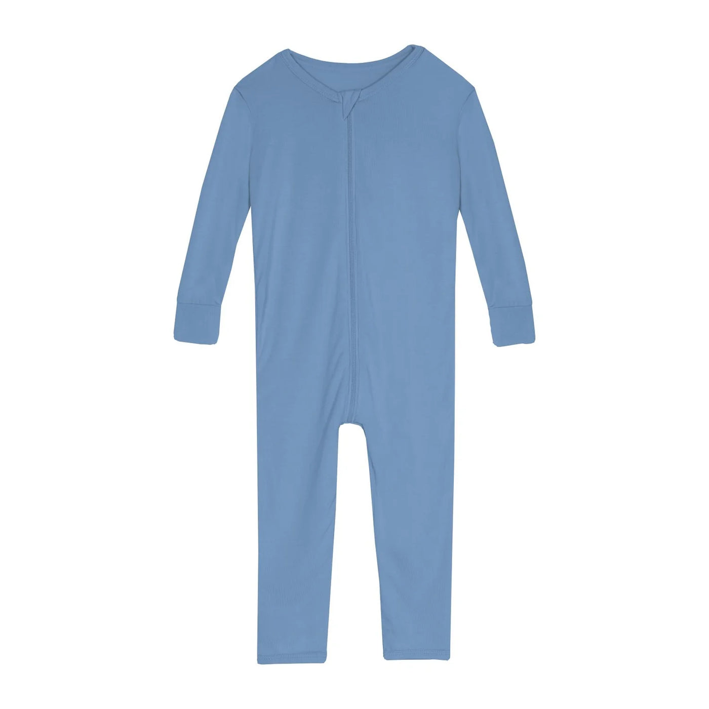 Kickee Pants Convertible Sleeper with Zipper: Solid Dream Blue