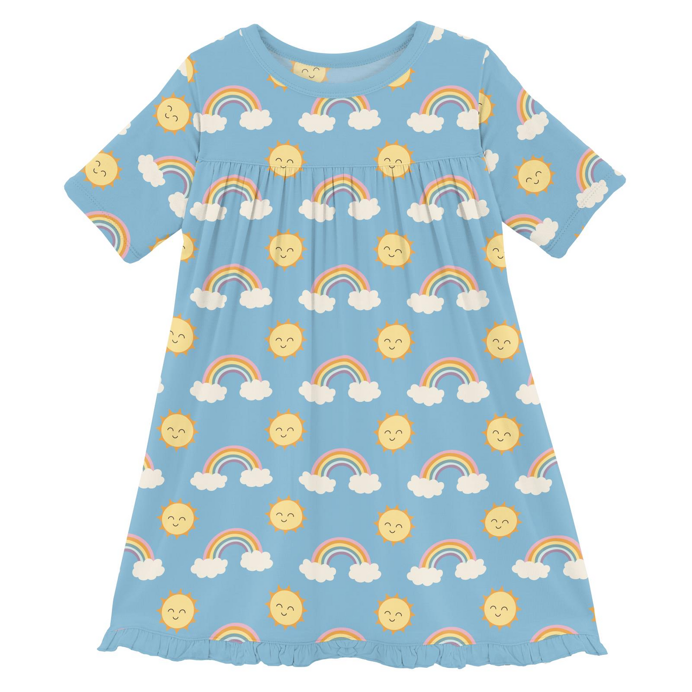 Kickee Pants Swing Dress: Sunshine and Rainbows