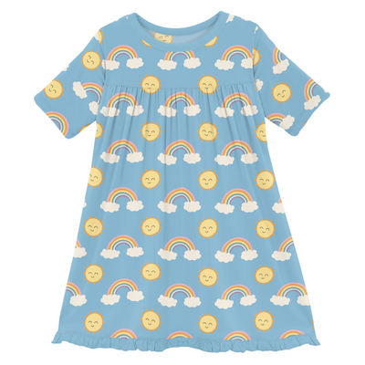 Kickee Pants Swing Dress: Sunshine and Rainbows