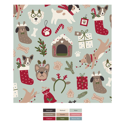 Kickee Pants Dog Bandana: Aloe Christmas Dogs