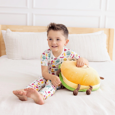 Kickee Pants Pajama Set: Natural BBQ