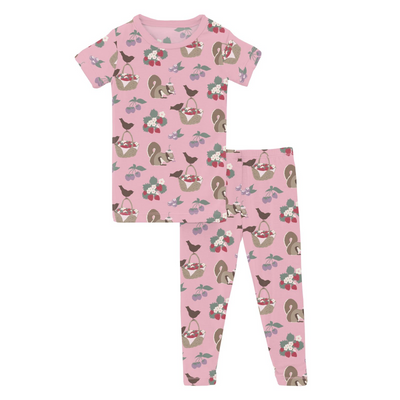 Kickee Pants Pajama Set: Cake Pop Berry Picking