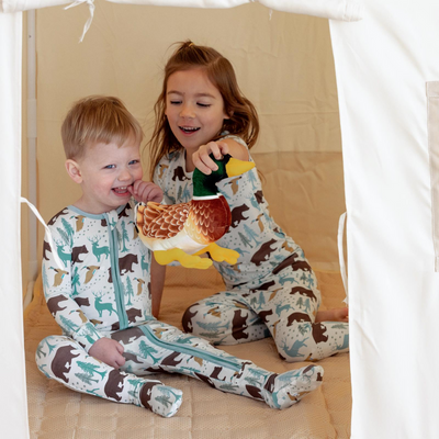 Kickee Pants Pajama Set: Fresh Air Forest Adventure