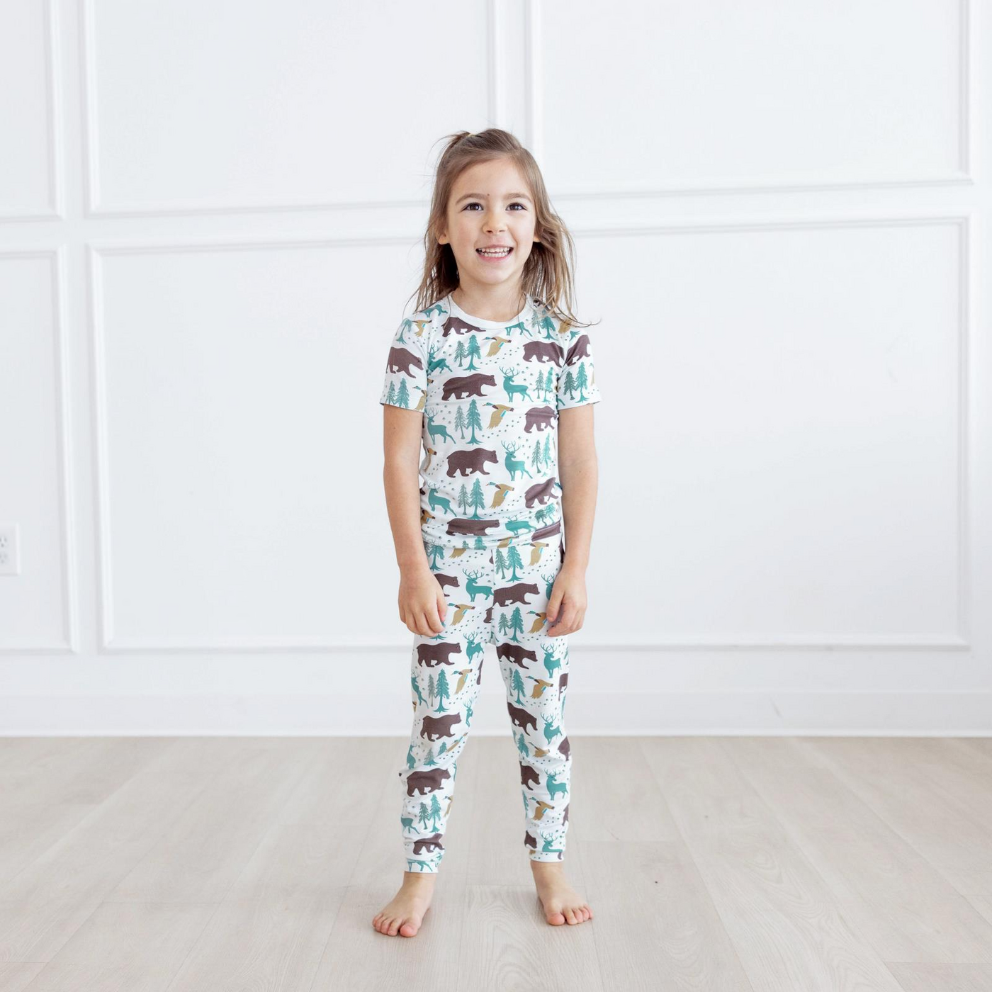 Kickee Pants Pajama Set: Fresh Air Forest Adventure