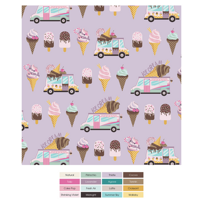 Kickee Pants Pajama Set with Shorts: Thistle Ice Cream Truck