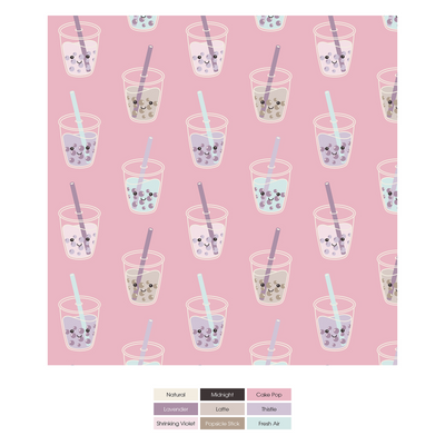 Kickee Pants Pajama Set with Shorts: Cake Pop Boba