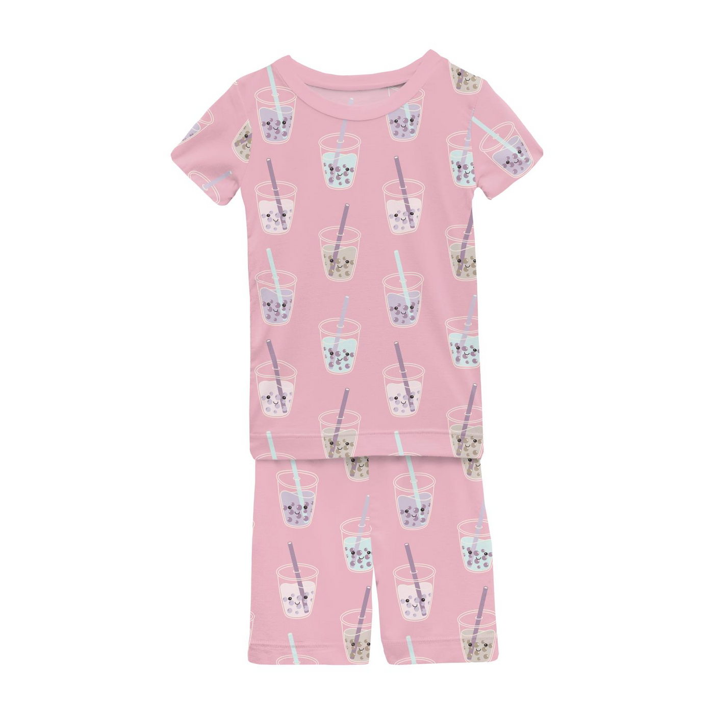 Kickee Pants Pajama Set with Shorts: Cake Pop Boba