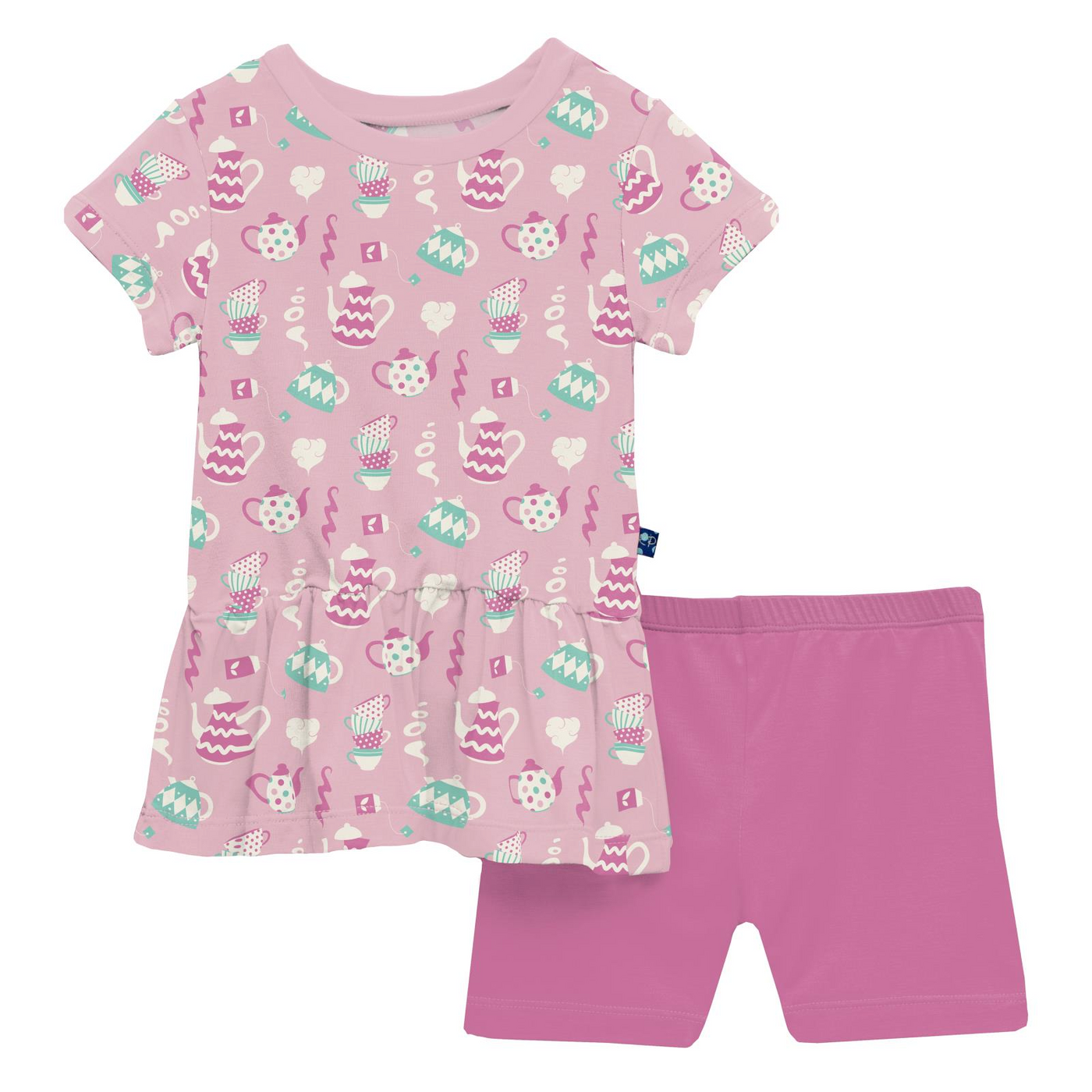 Kickee Pants Playtime Outfit Set: Cake Pop Tea Party