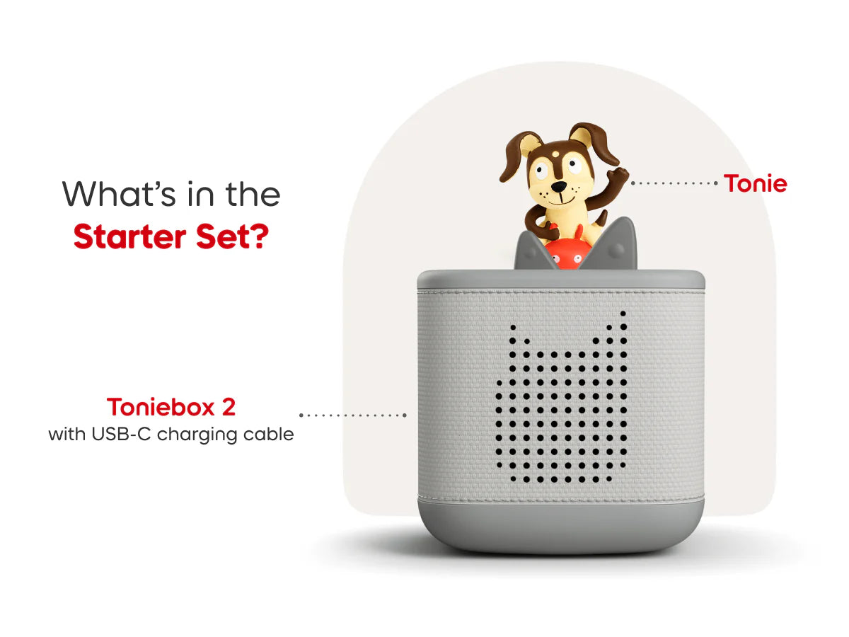 Tonies: Toniebox 2 Starter Set - Playtime Puppy (Moon Gray)