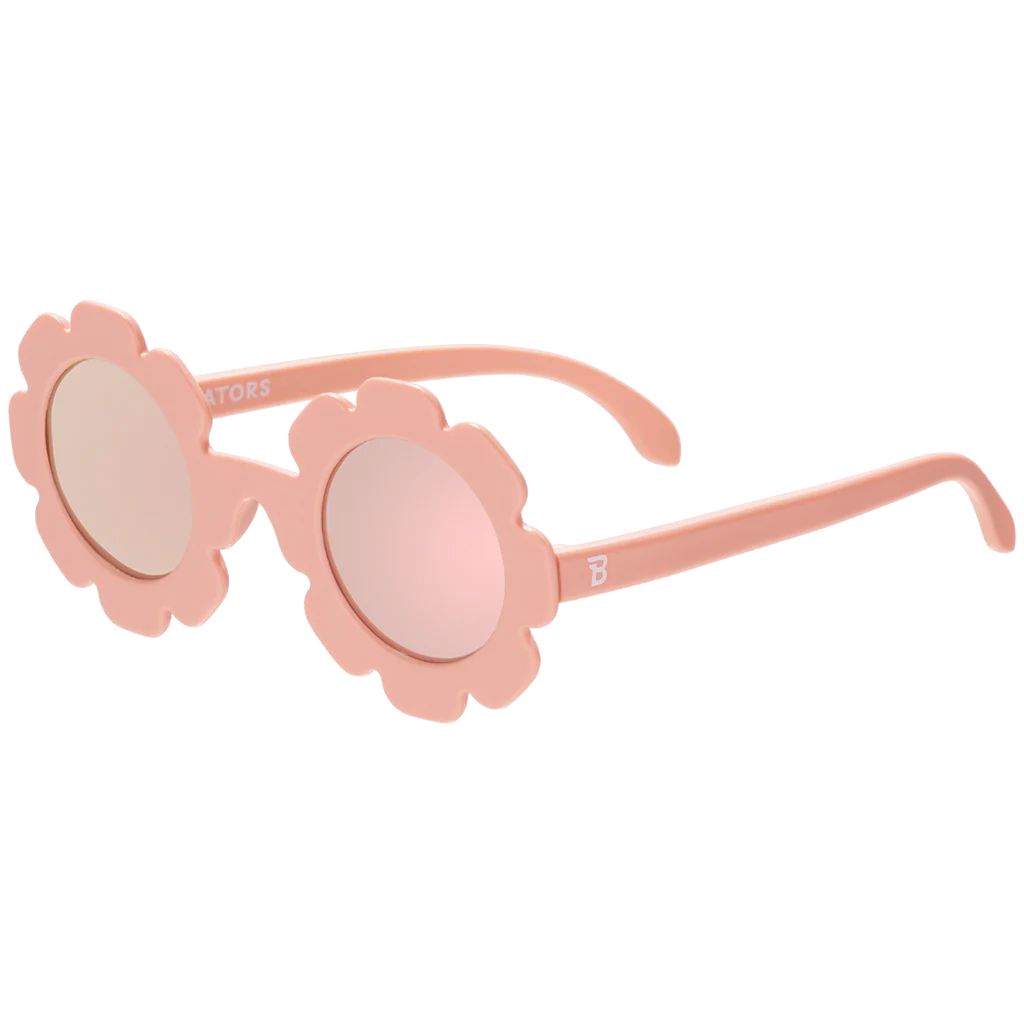 Polarized Babiators: Peach Keen Flowers
