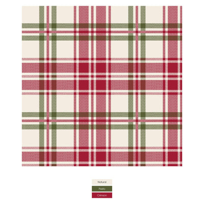 Kickee Pants Quilted Toddler Blanket: Fireside Plaid/Natural Silly Penguins