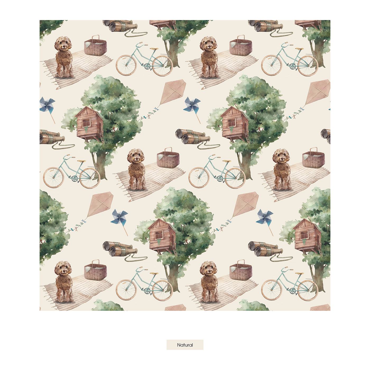 Kickee Pants Boy's Boxer Brief: Natural Tree House