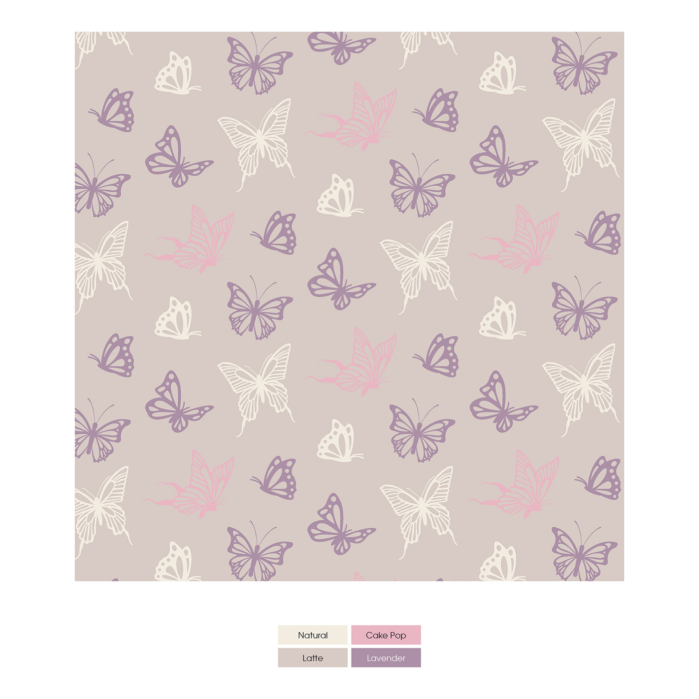 Kickee Pants Short Sleeve Skirted One Piece: Latte Butterflies