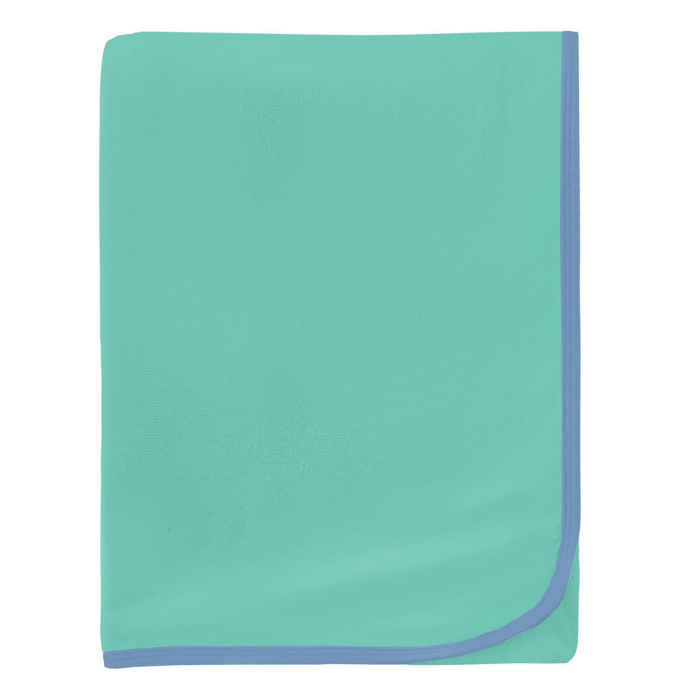 Kickee Pants Swaddling Blanket: Glass with Dream Blue
