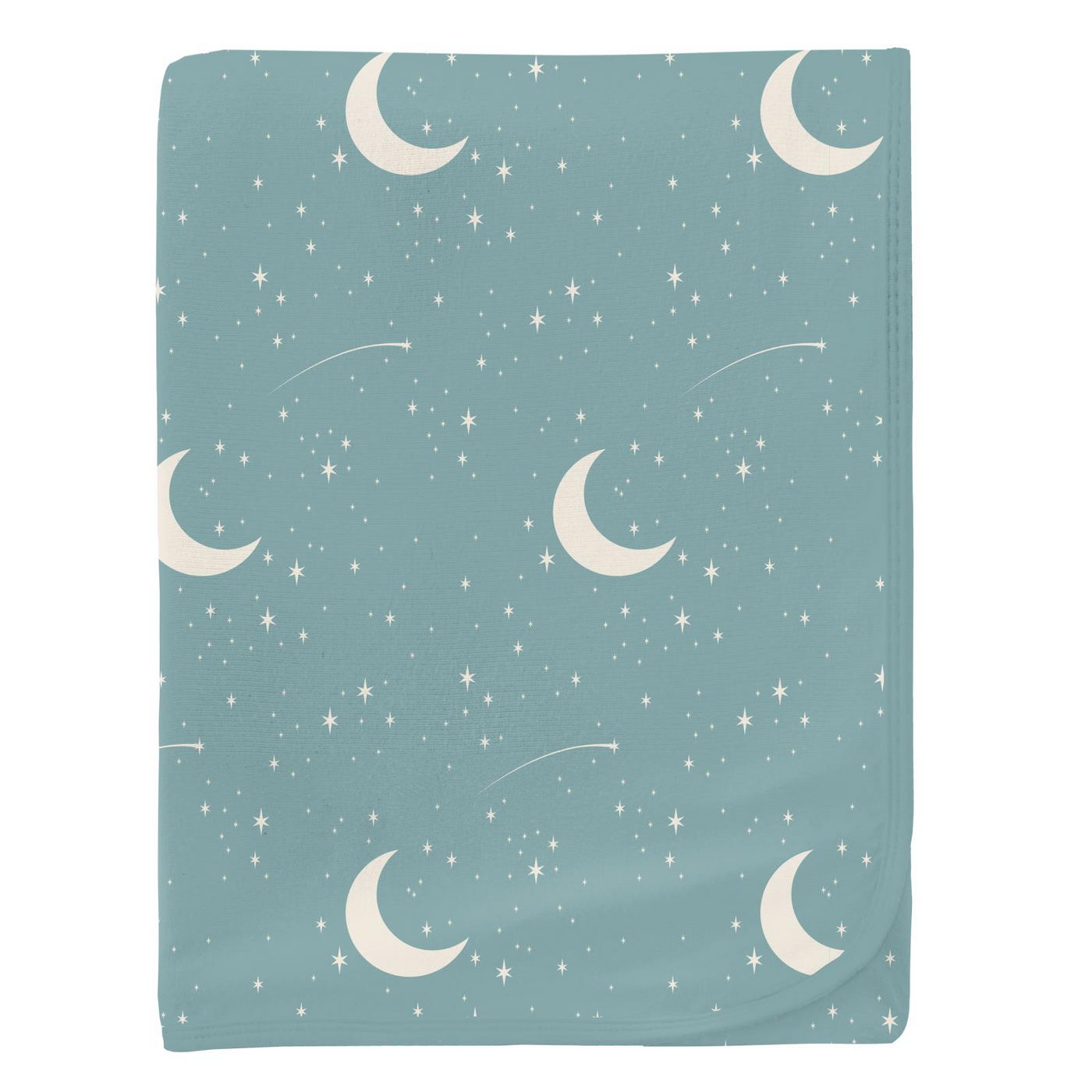 Kickee Pants Swaddling Blanket: Jade Starry Sky & Moon