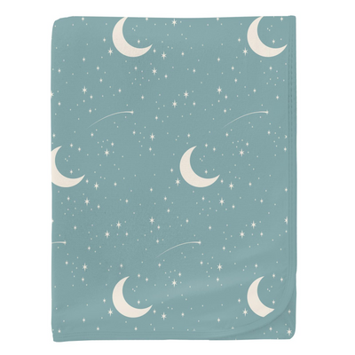 Kickee Pants Swaddling Blanket: Jade Starry Sky & Moon