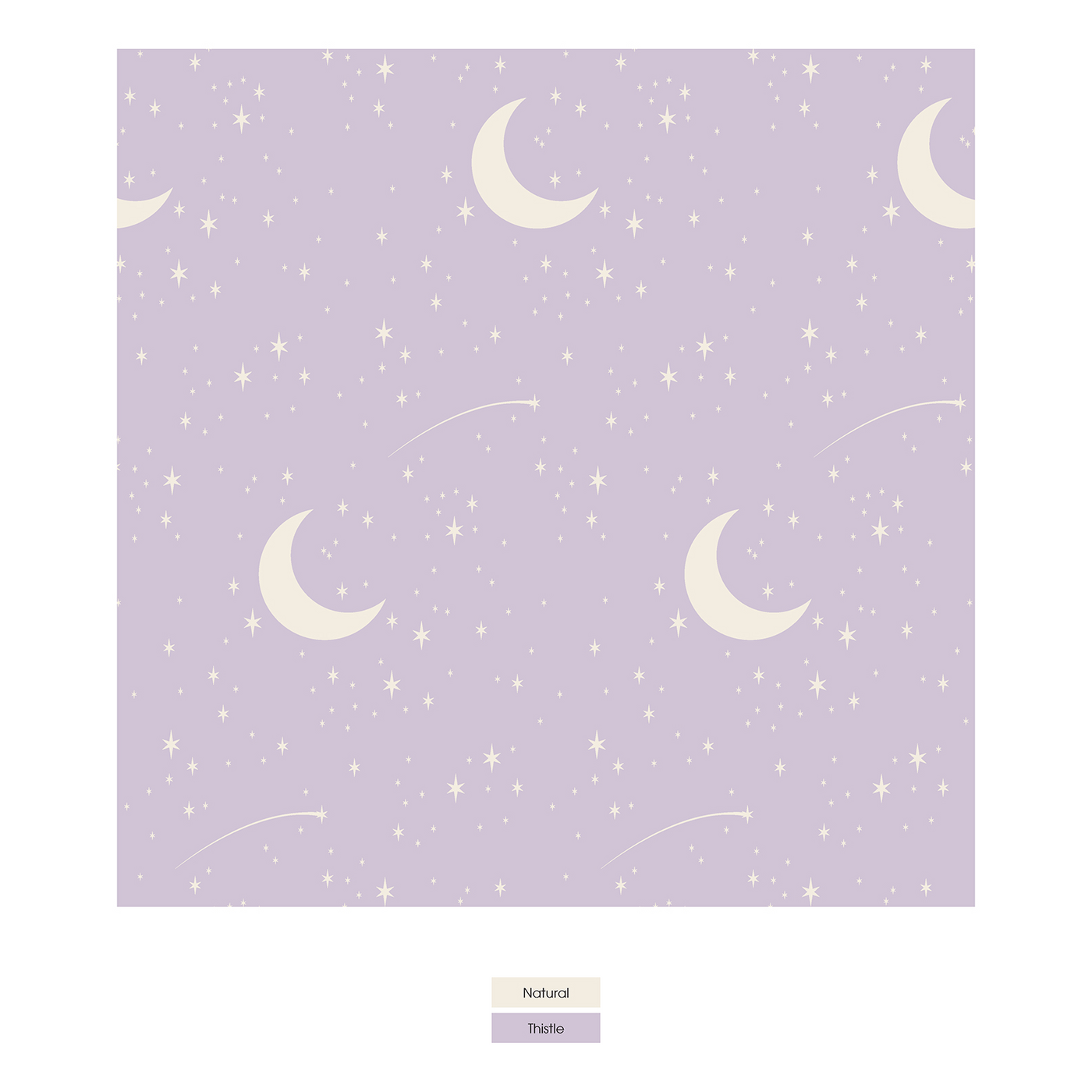 Kickee Pants Shorty Sleeper with Zipper: Thistle Starry Sky & Moon