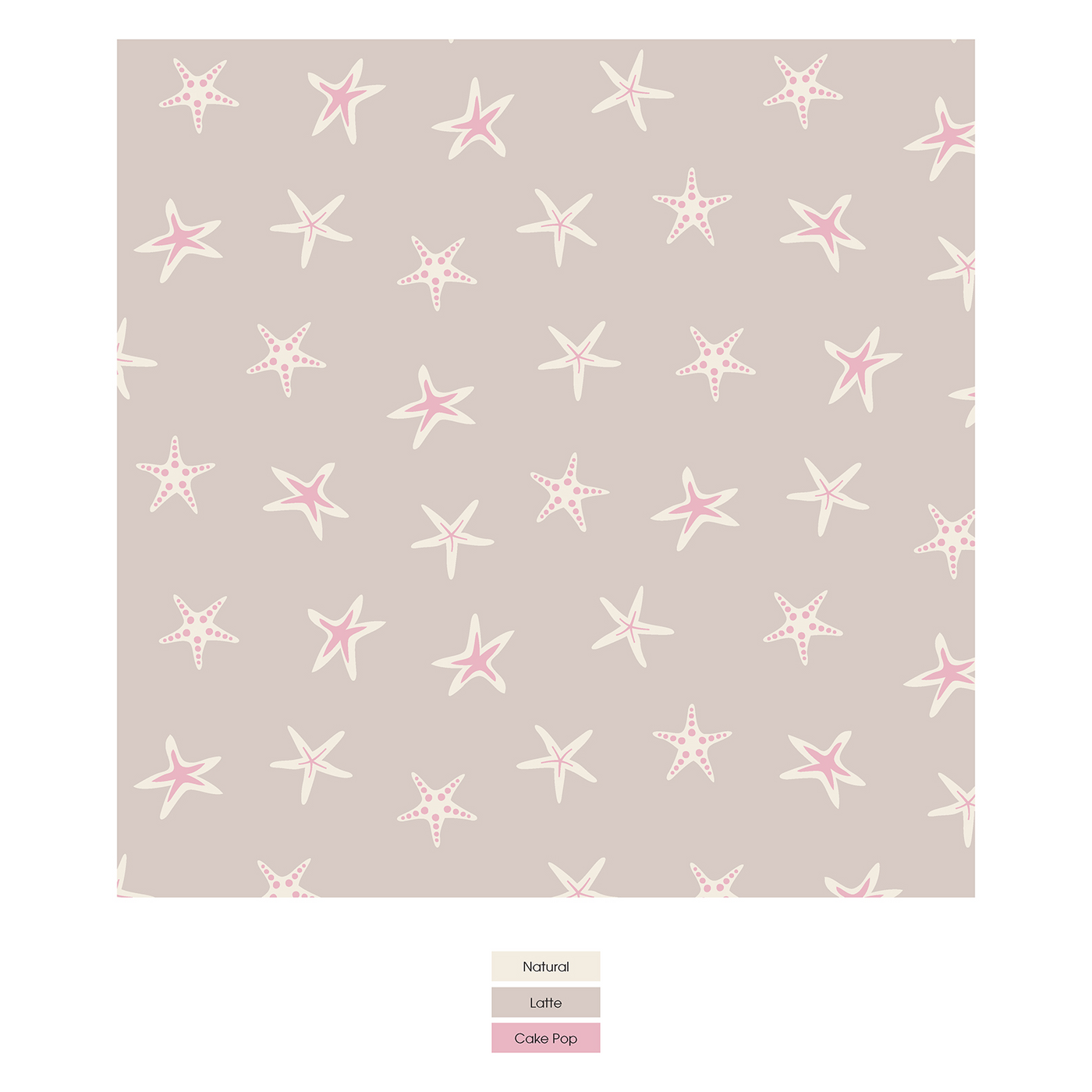 Kickee Pants Shorty Sleeper with Zipper: Latte Starfish