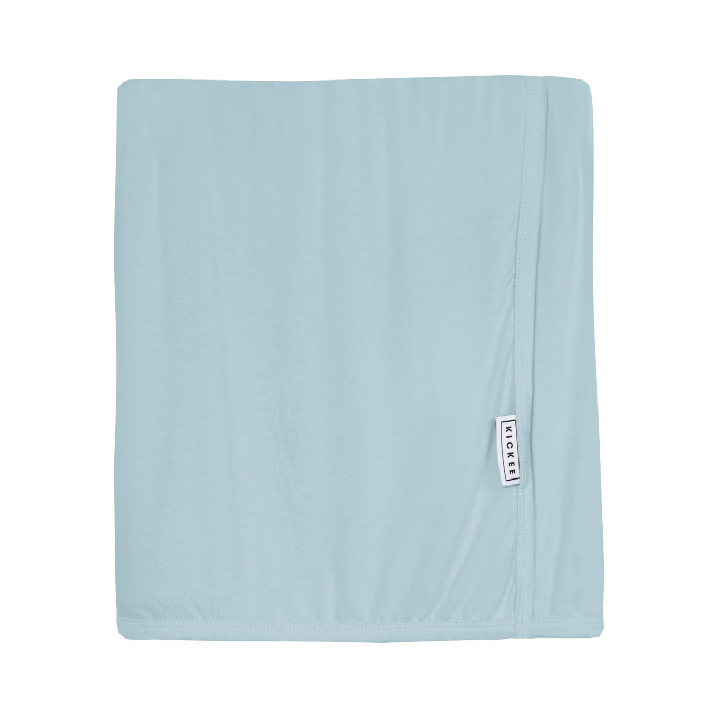 Kickee Pants Swaddle Perfect Blanket: Solid Spring Sky "47x47"