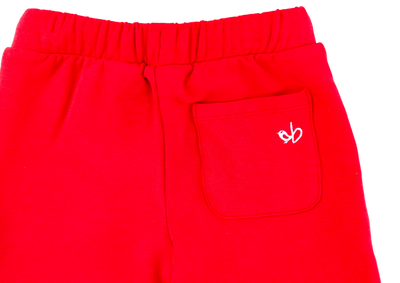 Birdie Bean Shorts: Solid Crimson