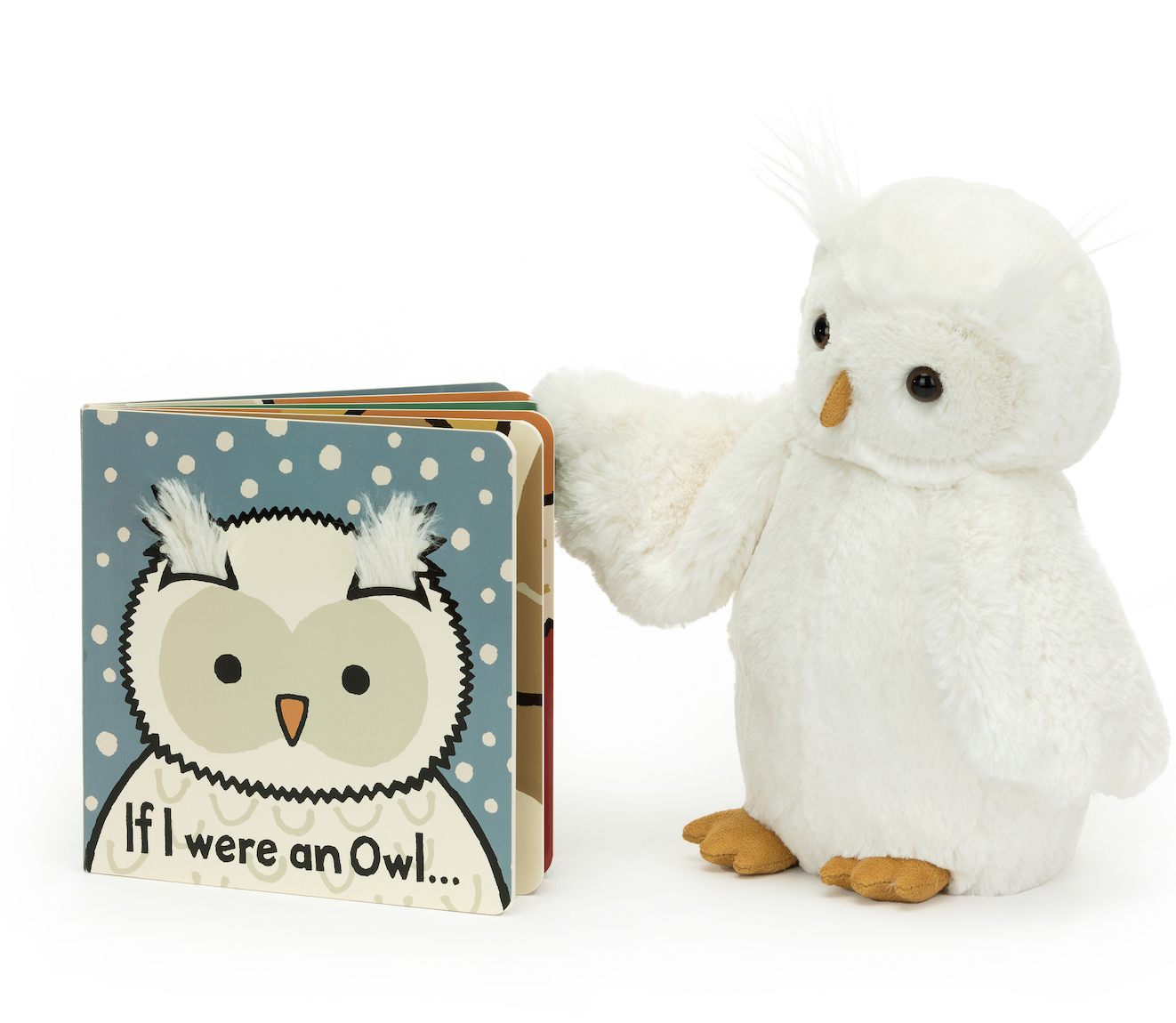 Jellycat Book: If I Were an Owl (Snowy Bashful Cover)