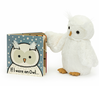 Jellycat Book: If I Were an Owl (Snowy Bashful Cover)