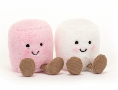 Jellycat: Amusable Pink and White Marshmallows (5"x4")