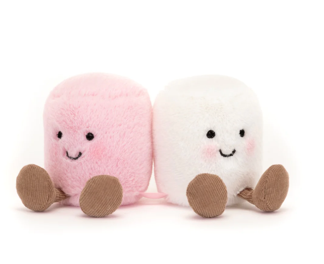 Jellycat: Amusable Pink and White Marshmallows (5"x4")