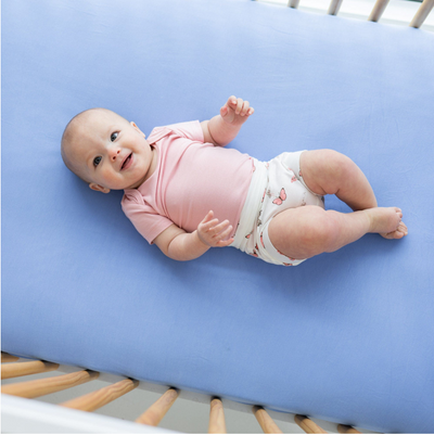 Kyte Baby Crib Sheet: Periwinkle