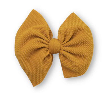 Little Lopers Bow: Mustard (All Styles)