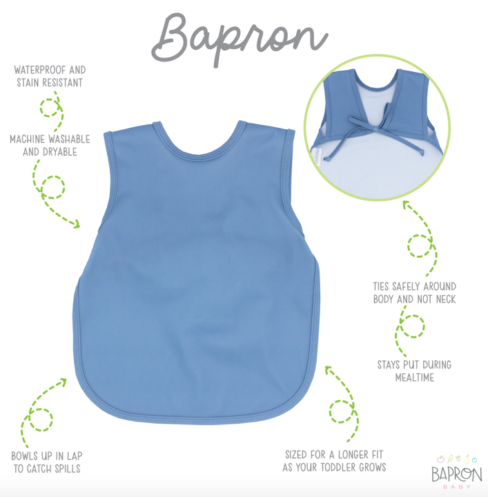 Bapron: Solid Dusty Blue