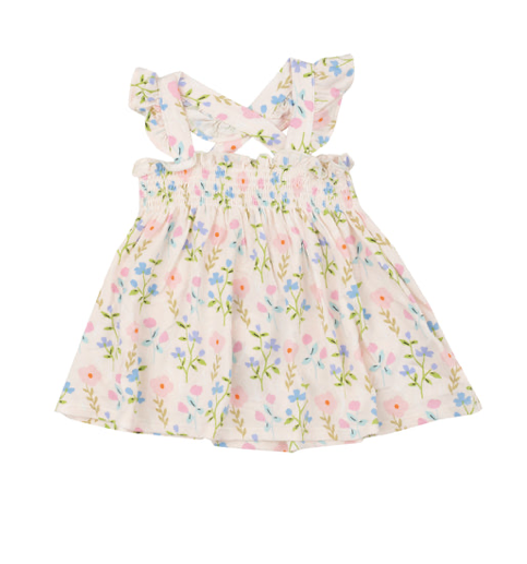 Angel Dear Smocked Top and Diaper Cover: Simple Pretty Floral