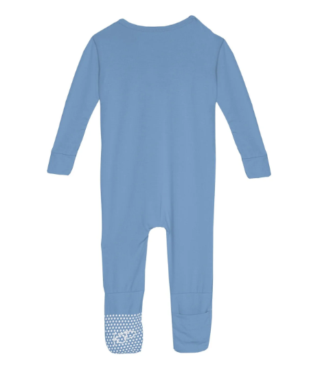 Kickee Pants Convertible Sleeper with Zipper: Solid Dream Blue
