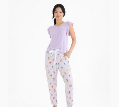 Magnetic Me Modal Women's Short Sleeve Jogger Set: Disney Princess