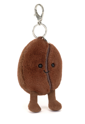 LIMIT ONE PER HOUSEHOLD Jellycat: Amuseable Coffee Bean Bag Charm (7")