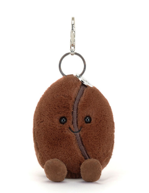 LIMIT ONE PER HOUSEHOLD Jellycat: Amuseable Coffee Bean Bag Charm (7")