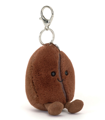 LIMIT ONE PER HOUSEHOLD Jellycat: Amuseable Coffee Bean Bag Charm (7")
