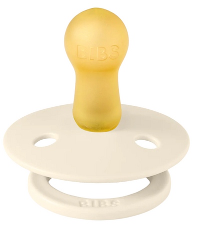 BIBS Pacifiers Classic Round 2 Pack: Ivory
