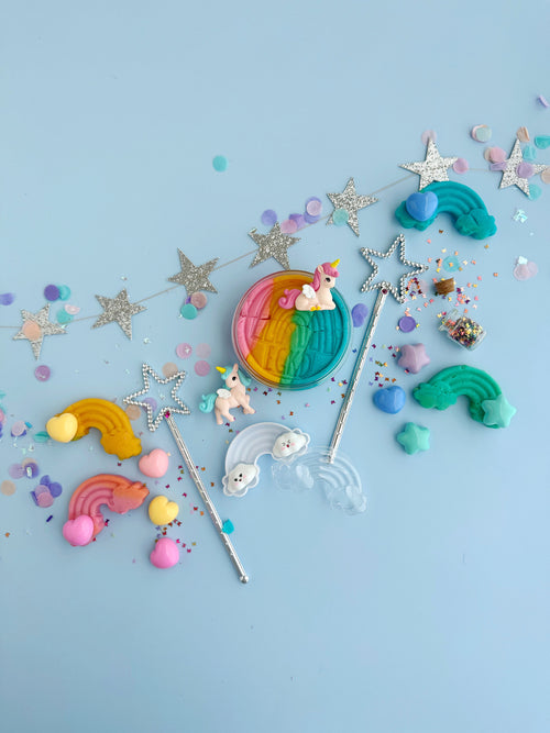Earth Grown KidDough Sensory Play Dough Kit: Unicorn Rainbow (Rainbow Sherbet Scented)