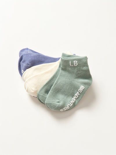 Little Bipsy Ankle Sock 3-Pack Evergreen Mix