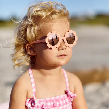 Polarized Babiators: Peach Keen Flowers