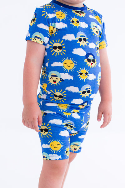 Birdie Bean 2 Piece Pajama Shorts Set: Apollo