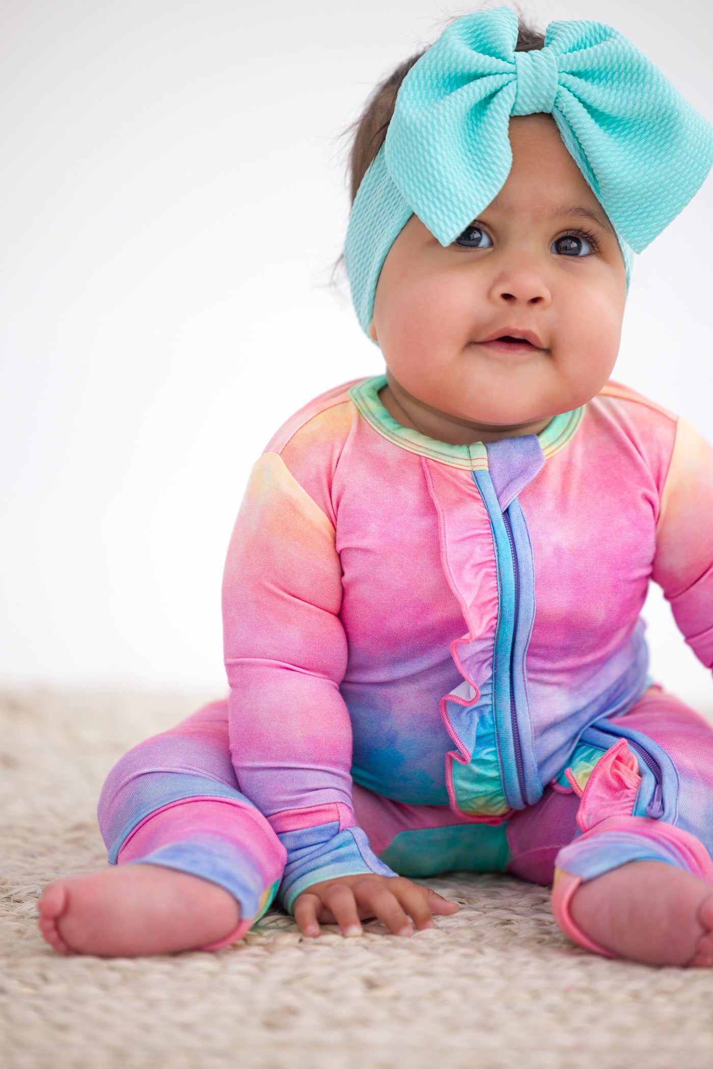 Birdie Bean Ruffle Convertible Romper: Jemma
