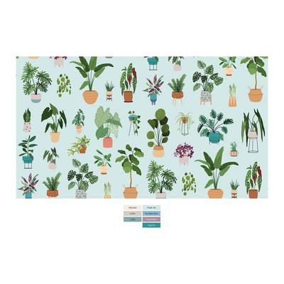 Kickee Pants Women's Cheeky Underwear: Fresh Air House Plants