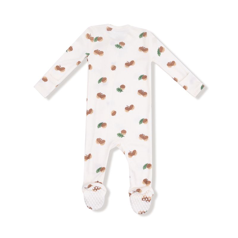 Angel Dear 2 Way Zipper Footie: Tiny Acorns